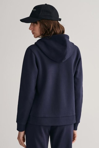 Sweat regular à capuche - Bleu marine