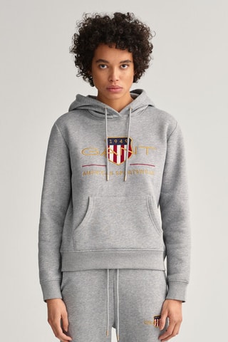 Sweat regular à capuche - Gris