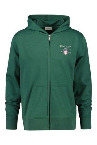 Sweat regular à capuche - Vert