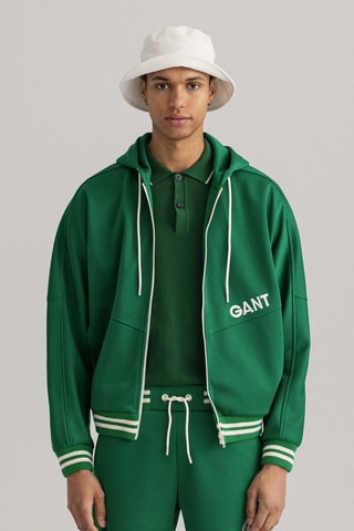 Sweat regular à capuche - Vert