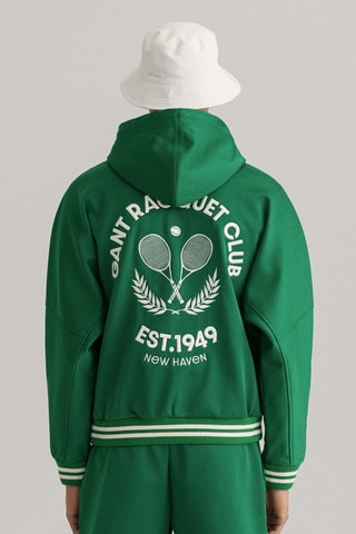 Sweat regular à capuche - Vert