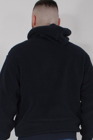 Sweat relaxed à capuche - Bleu marine