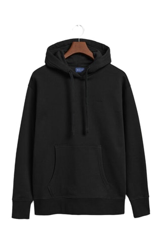 Sweat relaxed en coton biologique à capuche - Noir