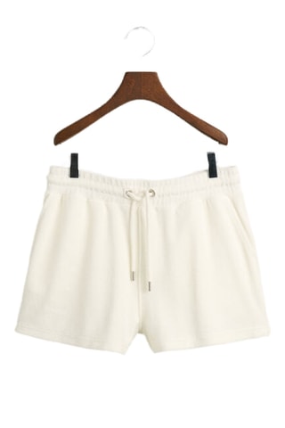 Short relaxed en coton biologique - Écru