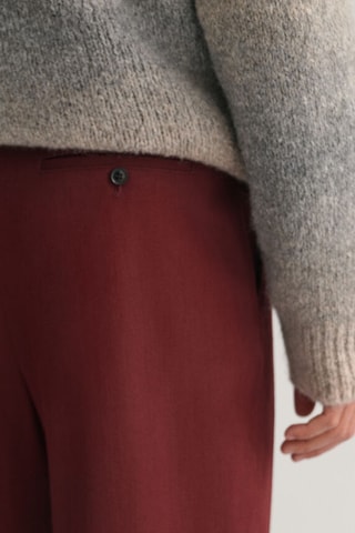 Pantalon de costume en laine - Bordeaux