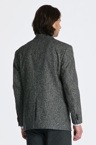 Veste de costume oversize en laine - Gris