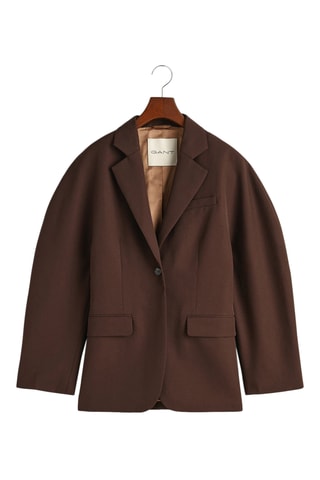 Blazer regular en laine - Marron