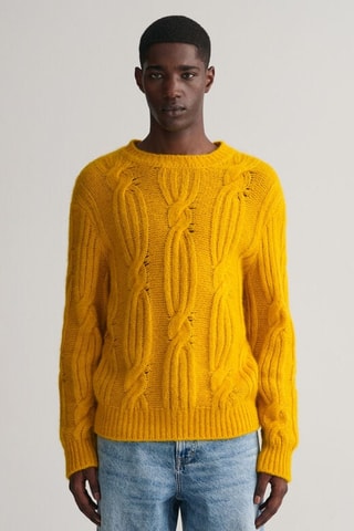 Pull en alpaga - Moutarde