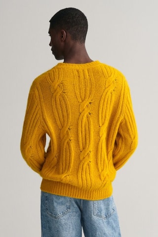 Pull en alpaga - Moutarde