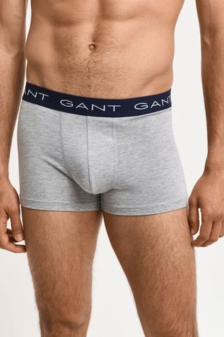 3 boxers - Gris clair chiné et bleu