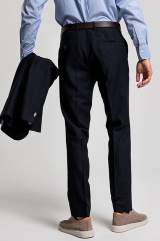 Pantalon en laine - Bleu nuit