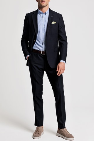 Pantalon en laine - Bleu nuit