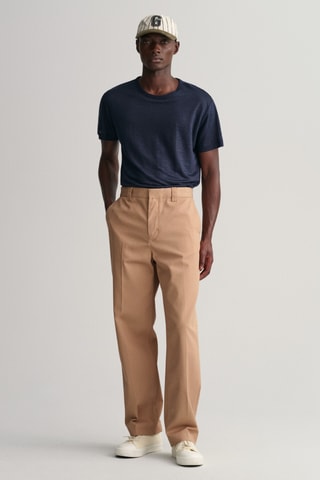 T-shirt en lin - Bleu nuit chiné