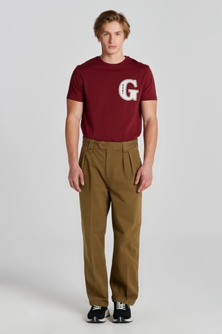 T-shirt - Bordeaux et écru