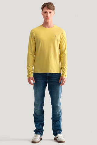 T-shirt - Jaune et bleu marine