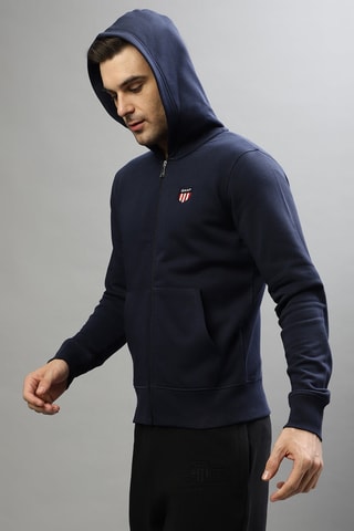 Sweat à capuche - Bleu marine