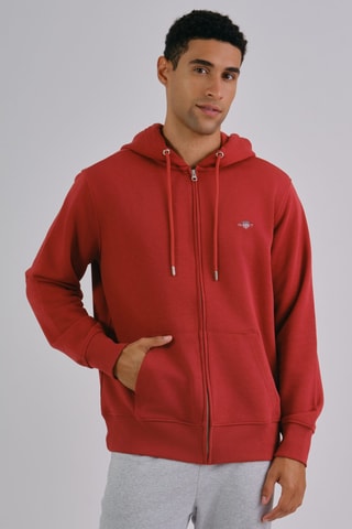 Sweat à capuche - Rouge