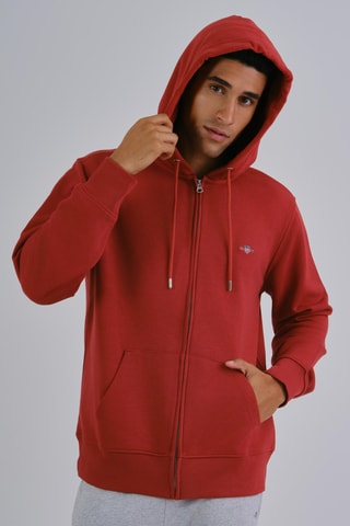 Sweat à capuche - Rouge