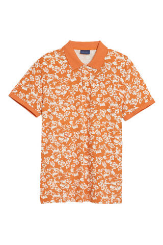 Polo - Orange et blanc