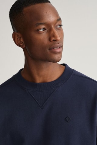 Sweat en coton biologique - Bleu marine