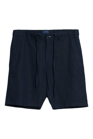 Bermuda en lin - Bleu marine