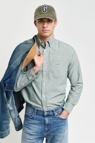 Chemise en coton biologique - Vert d’eau