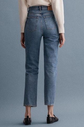 Jean taille haute - Bleu