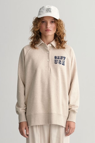 Polo en coton biologique - Beige chiné