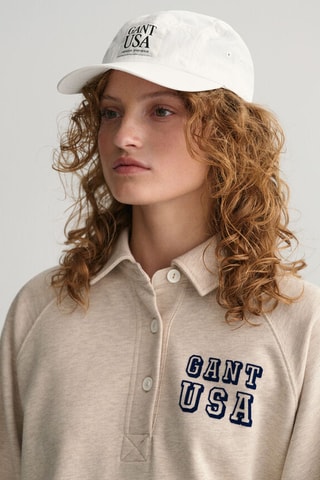 Polo en coton biologique - Beige chiné