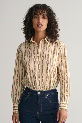 Chemisier - Beige et marron