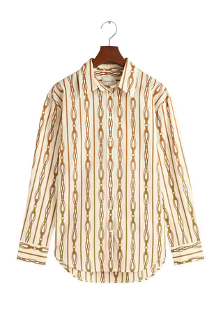 Chemisier - Beige et marron