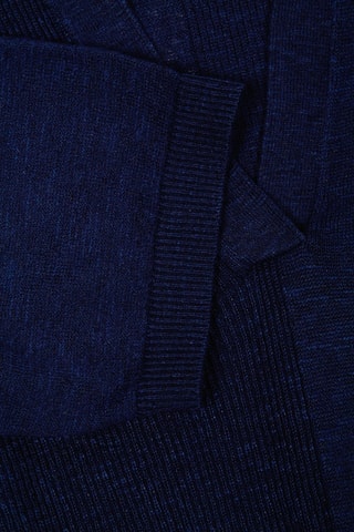 Robe pull en lin et soie - Bleu marine