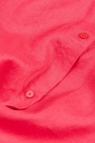 Robe chemise en lin - Rose foncé