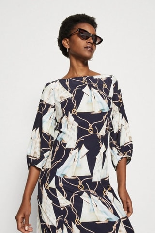 Robe droite - Bleu nuit