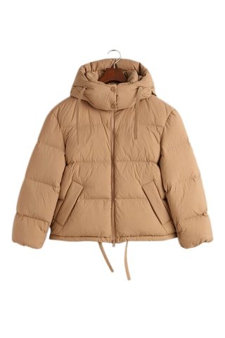 Doudoune à capuche - Camel