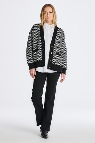 Gilet en laine d’agneau - Noir et blanc