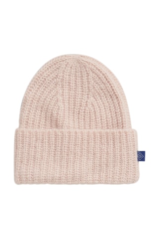 Bonnet en laine et mohair - Beige