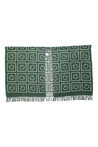 Poncho en laine - Vert foncé