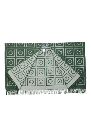 Poncho en laine - Vert foncé