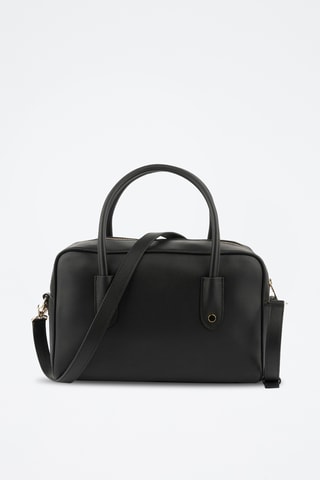 Sac porté épaule en cuir - Noir