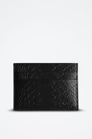 Porte-cartes en cuir - Noir