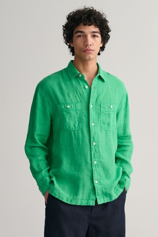 Chemise en lin - Vert clair