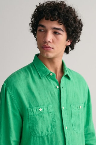 Chemise en lin - Vert clair