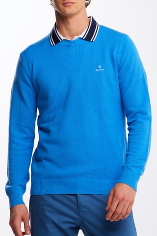 Pull - Bleu roi et blanc