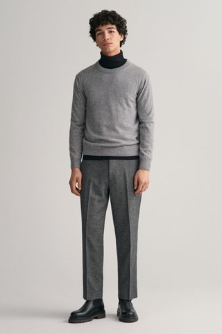 Pull en cachemire - Gris clair chiné