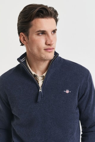 Pull en laine d’agneau - Bleu marine