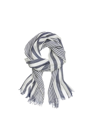 Echarpe en lin - Bleu-gris