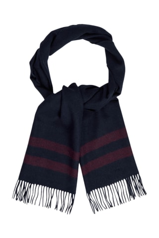 Echarpe en mérinos - Bleu nuit