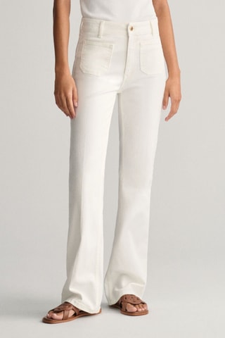 Jean taille haute - Blanc