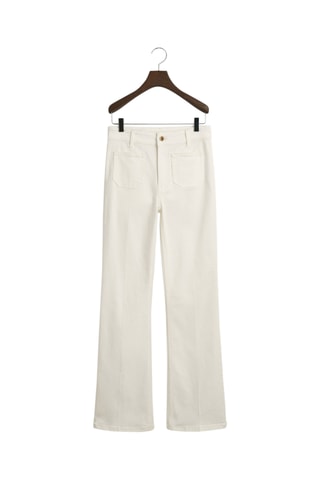 Jean taille haute - Blanc